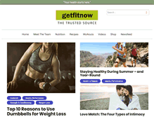 Tablet Screenshot of getfitnow.com